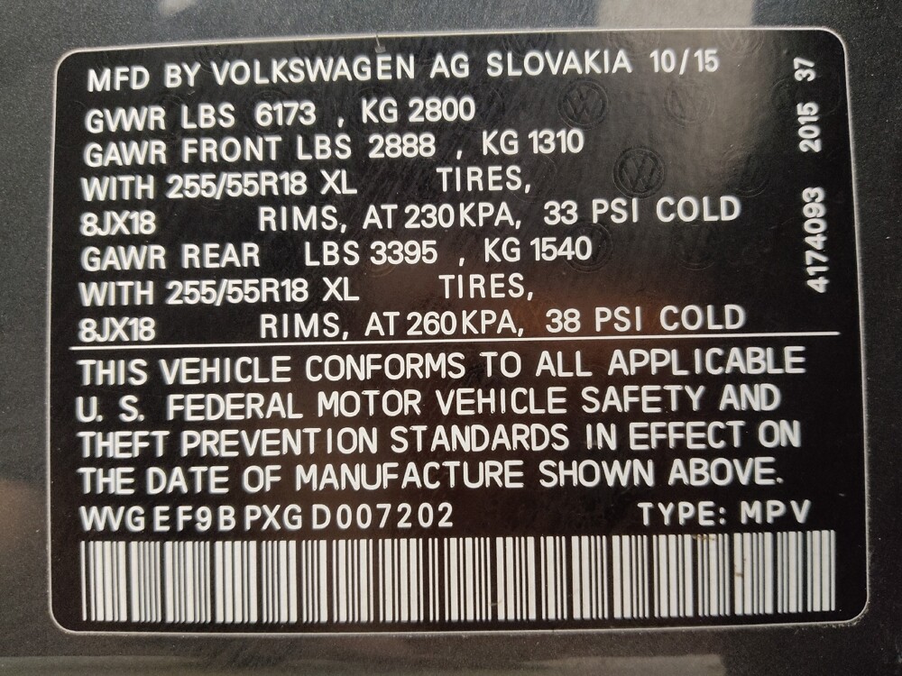 2016 Volkswagen Touareg in Denver, CO 80012 - 18130348 33