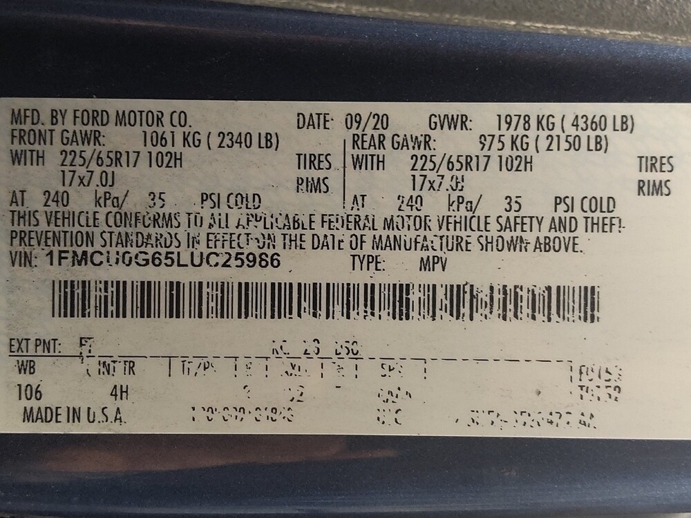 2020 Ford Escape in Houston, TX 77034 - 18130367 33