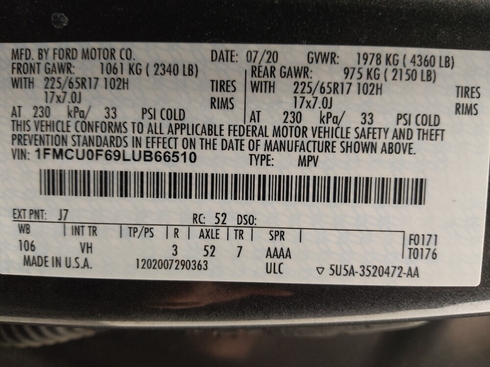 2020 Ford Escape in Houston, TX 77074 - 18130368 33