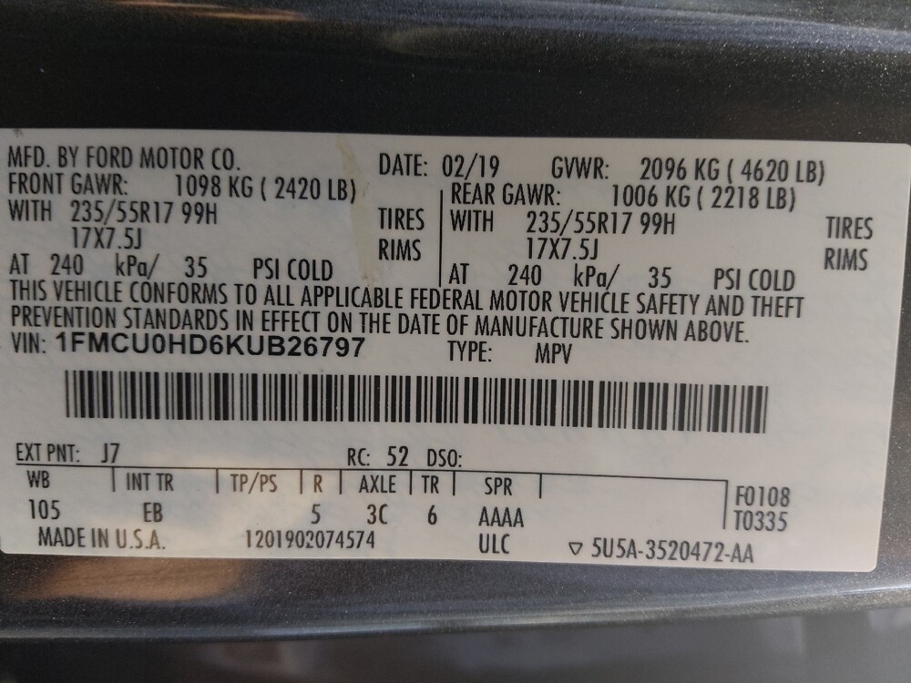 2019 Ford Escape in Houston, TX 77034 - 18130375 33