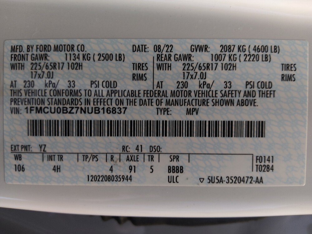 2022 Ford Escape in Houston, TX 77034 - 18130380 33