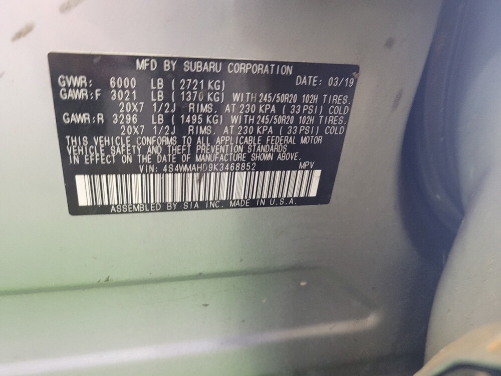 2019 Subaru Ascent in Louisville, KY 40258 - 18130383 33