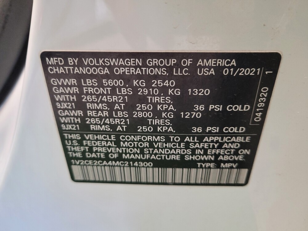 2021 Volkswagen Atlas in Columbus, OH 43228 - 18130389 33