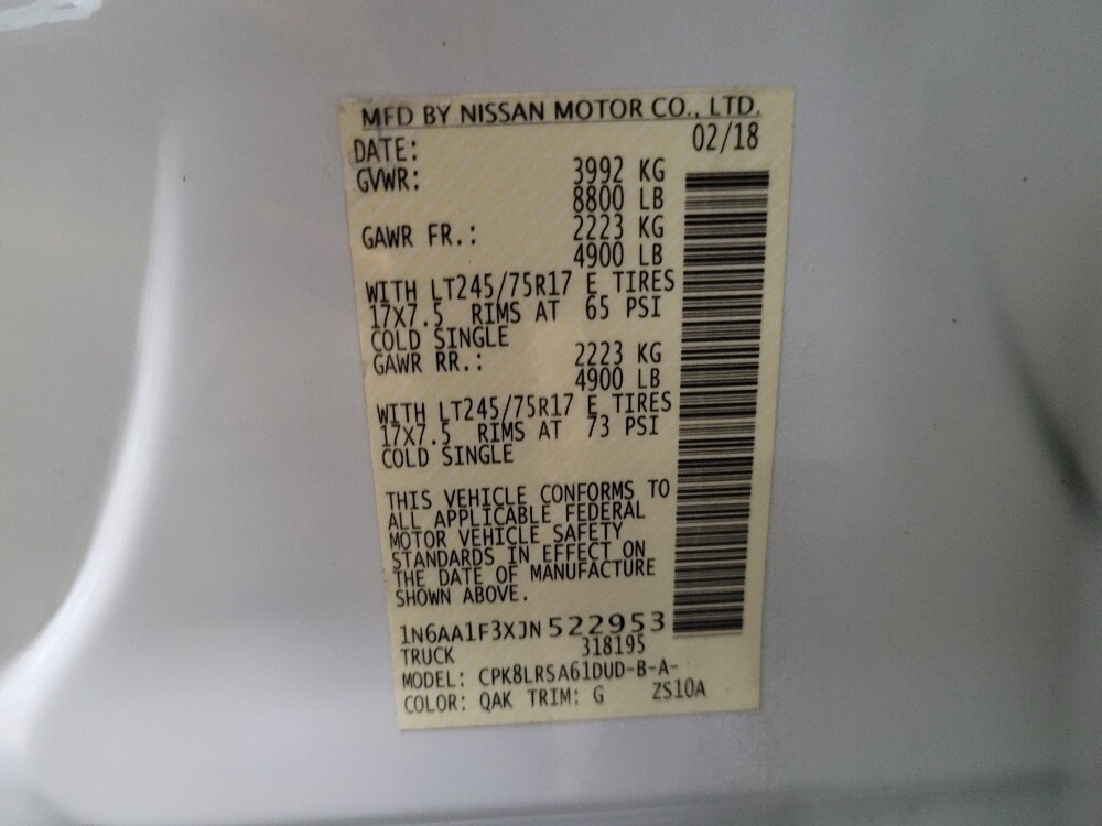 2018 Nissan Titan in Williamstown, NJ 8094 - 18130397 33