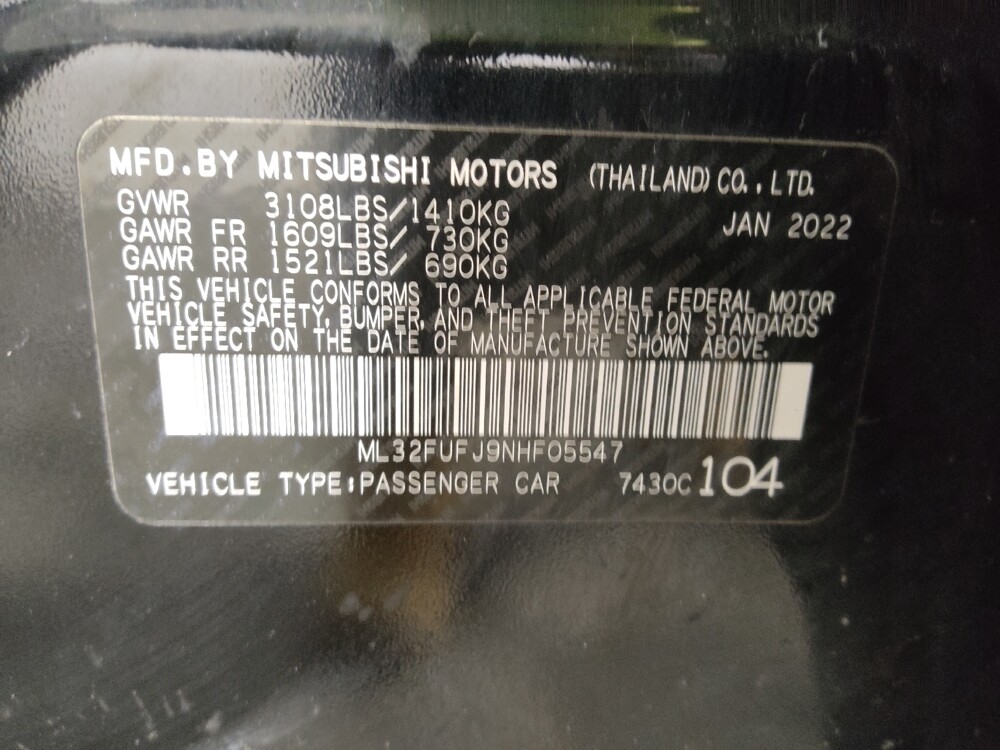 2022 Mitsubishi Mirage G4 in Midlothian, IL 60445 - 18130407 33