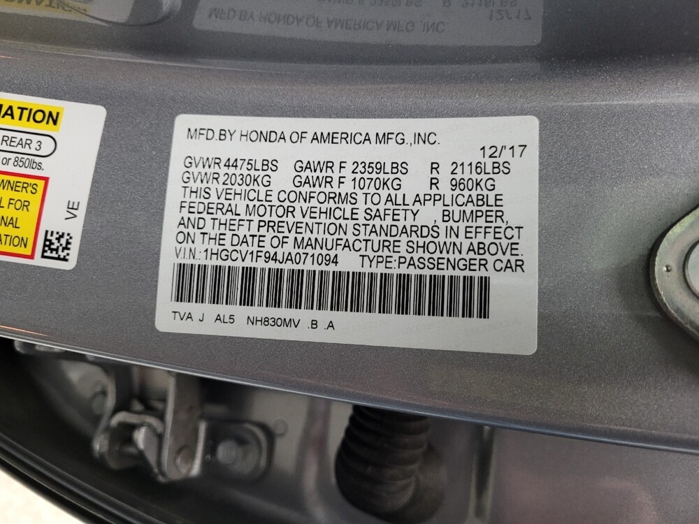 2018 Honda Accord in Taylor, MI 48180 - 18130417 33