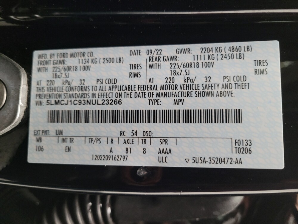 2022 Lincoln Corsair in Sacramento, CA 95821 - 18130483 33