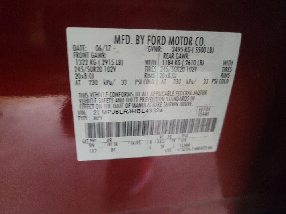 2017 Lincoln MKX in Knoxville, TN 37923 - 18130510 33