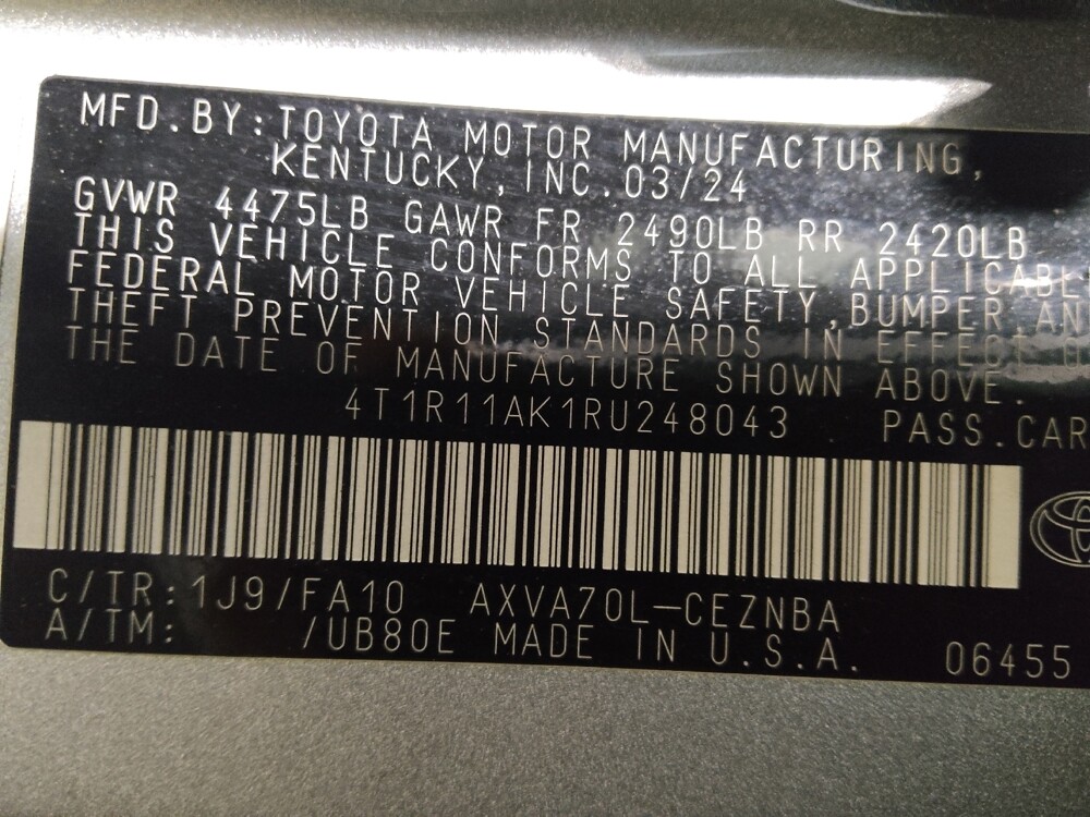 2024 Toyota Camry in Duluth, GA 30096 - 18130513 33