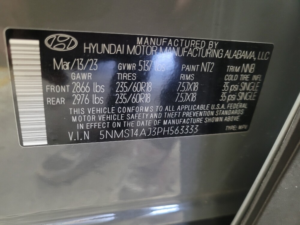 2023 Hyundai Santa Fe in Union City, GA 30291 - 18130526 33