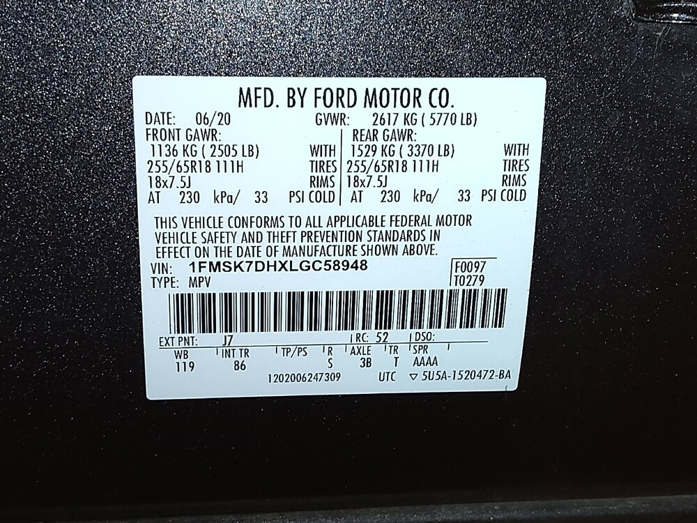 2020 Ford Explorer in Arlington, TX 76011 - 18130532 33