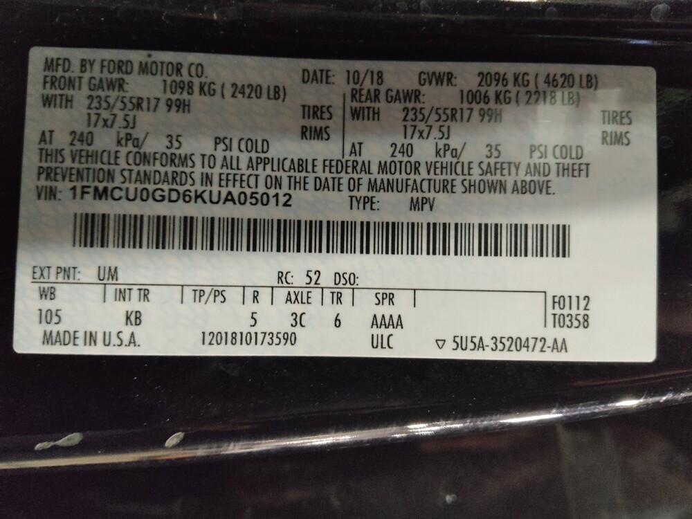 2019 Ford Escape in Arlington, TX 76011 - 18130542 33