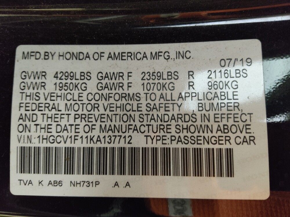 2019 Honda Accord in Glendale, AZ 85301 - 18130558 33