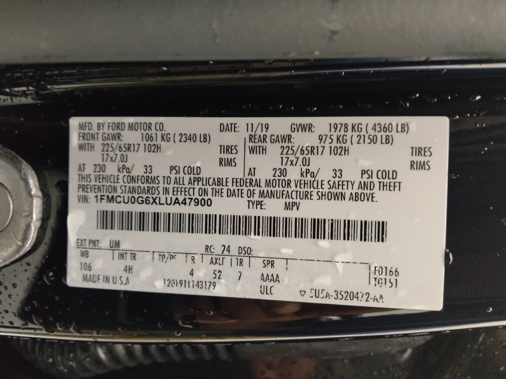 2020 Ford Escape in Conway, SC 29526 - 18130565 33