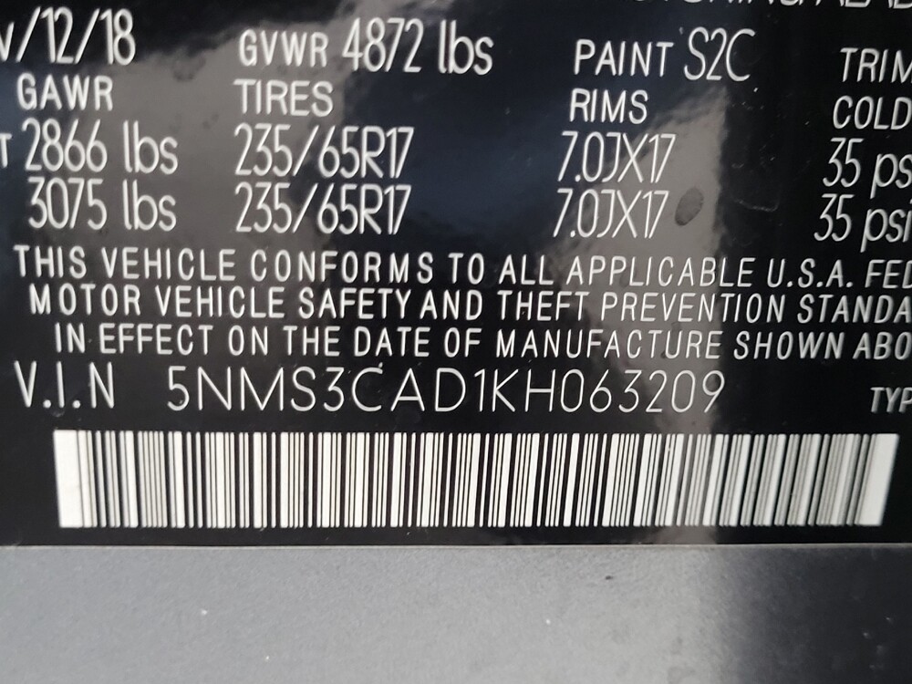 2019 Hyundai Santa Fe in Las Vegas, NV 89102 - 18130574 33