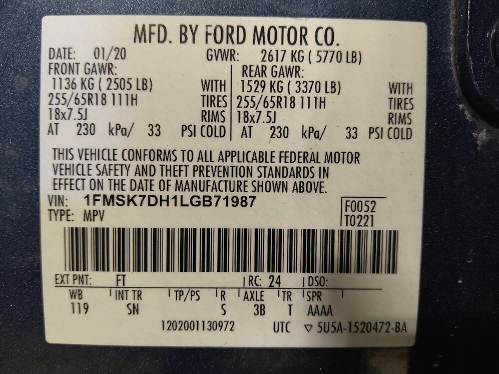 2020 Ford Explorer in Orlando, FL 32808 - 18130610 33