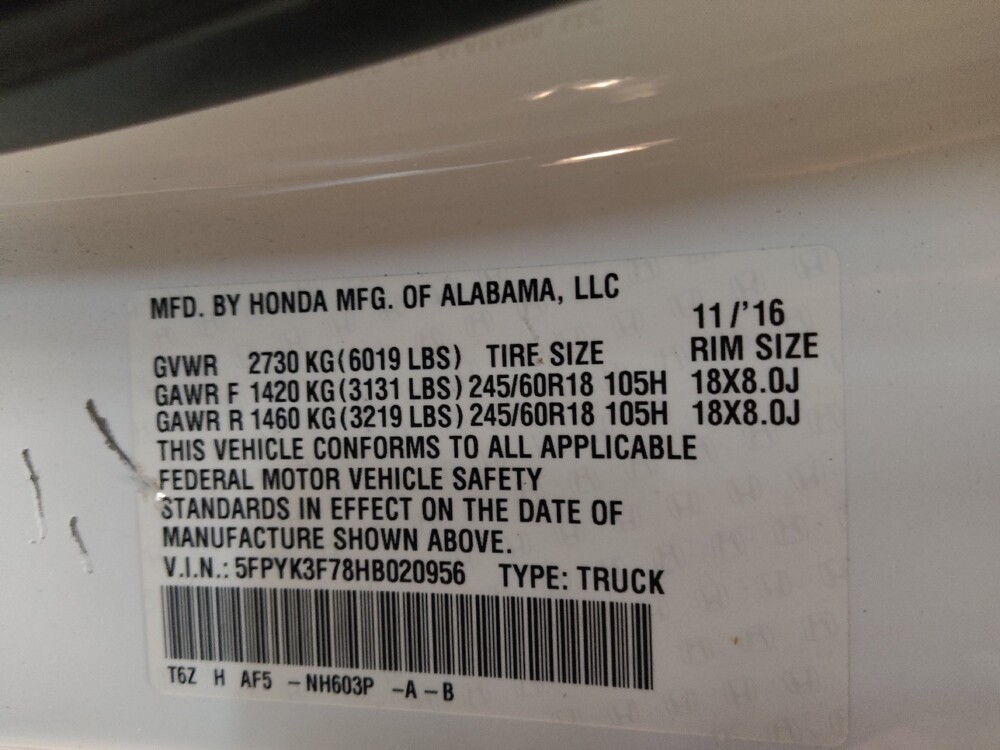 2017 Honda Ridgeline in Greensboro, NC 27407 - 18130633 33