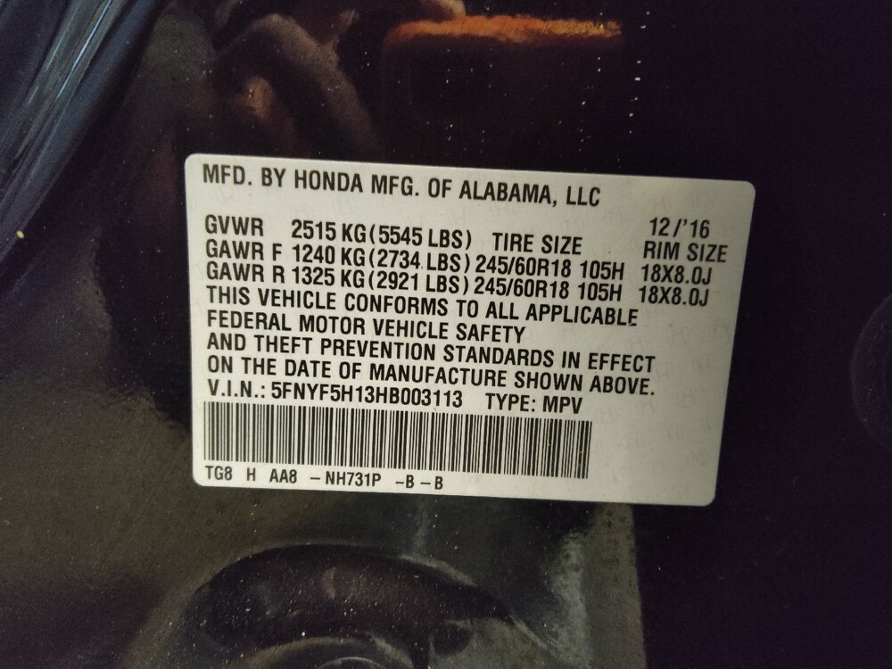 2017 Honda Pilot in Gastonia, NC 28056 - 18130634 33