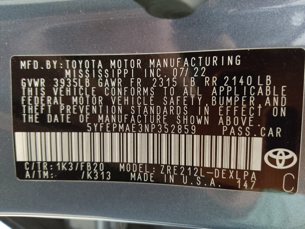 2022 Toyota Corolla in Colorado Springs, CO 80909 - 18130668 33