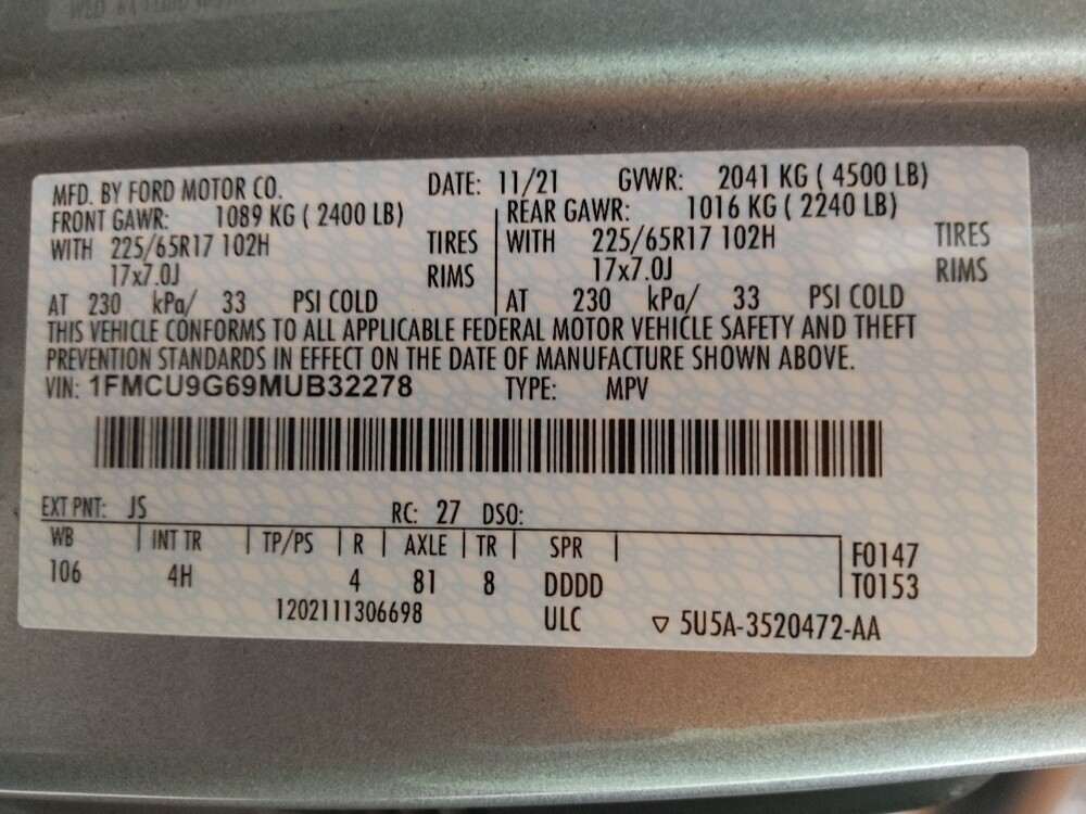 2021 Ford Escape in Albuquerque, NM 87123 - 18130669 33