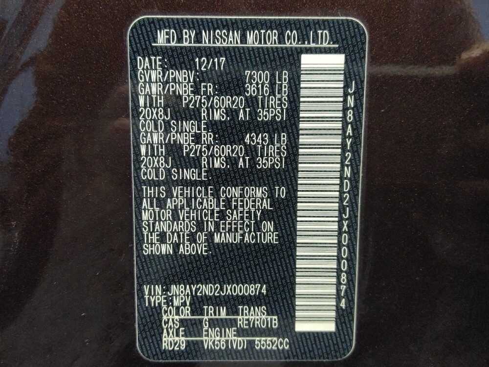 2018 Nissan Armada in Fort Worth, TX 76116 - 18130687 33