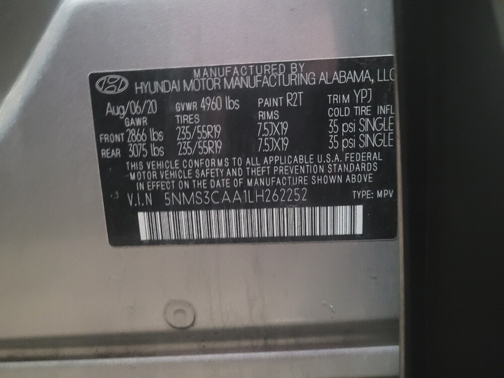 2020 Hyundai Santa Fe in Chesapeake, VA 23320 - 18130729 33