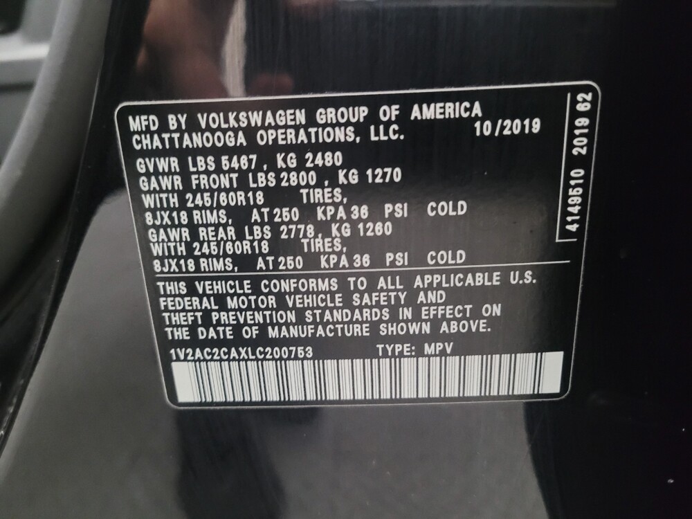 2020 Volkswagen Atlas in Torrance, CA 90504 - 18130858 33