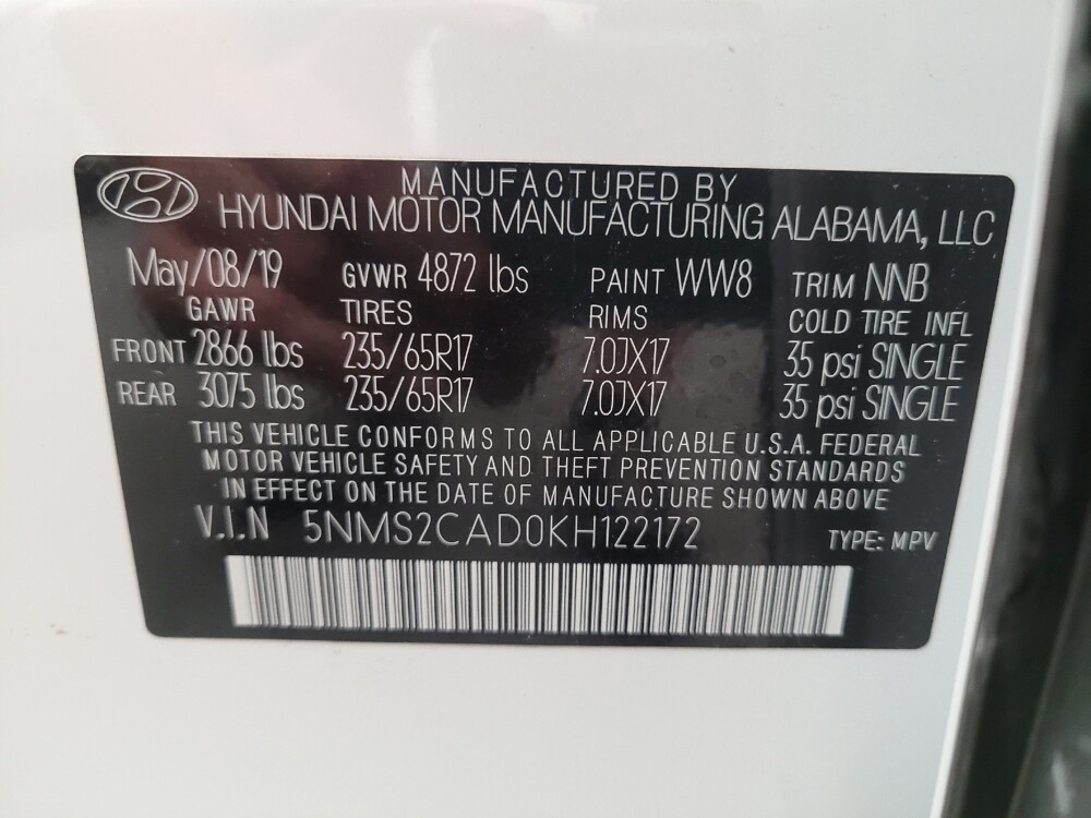 2019 Hyundai Santa Fe in Downey, CA 90241 - 18130860 33