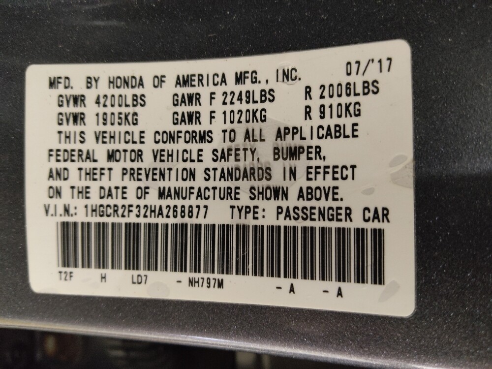 2017 Honda Accord in Marietta, GA 30062 - 18130888 33