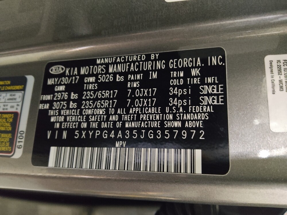 2018 Kia Sorento in Union City, GA 30291 - 18130890 33