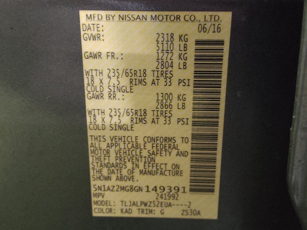 2016 Nissan Murano in El Paso, TX 79907 - 18130938 33