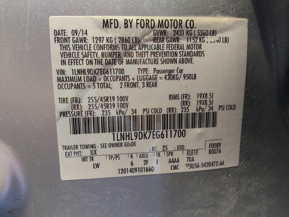 2014 Lincoln MKS in Phoenix, AZ 85015 - 18130963 33