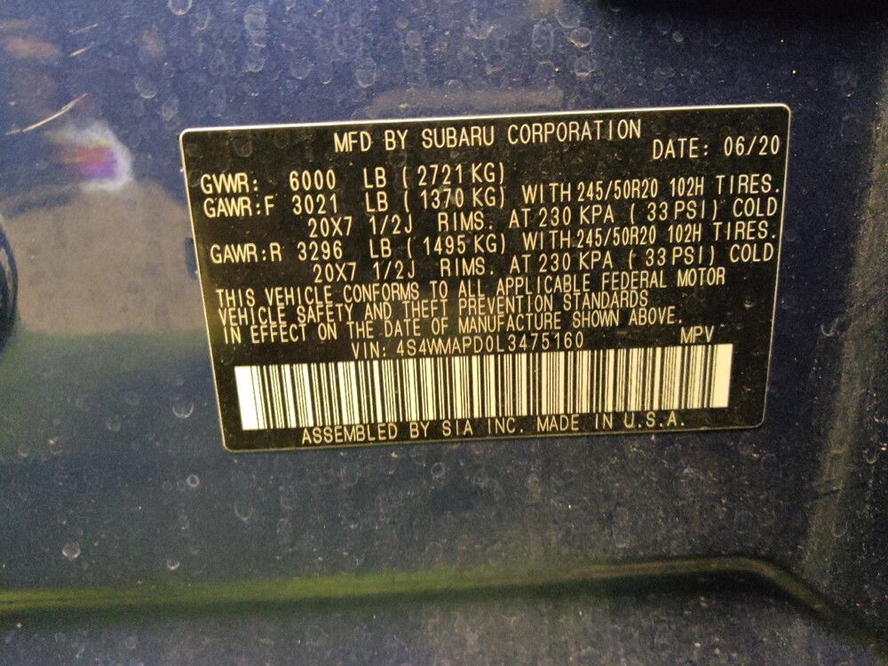 2020 Subaru Ascent in Glendale, AZ 85301 - 18130966 33