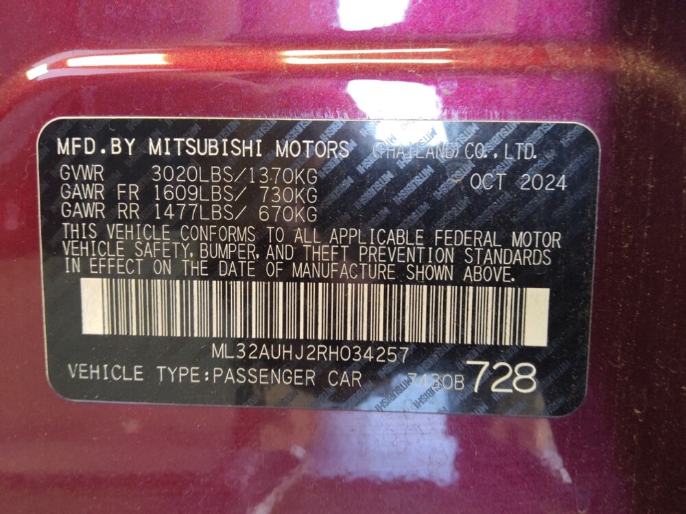 2024 Mitsubishi Mirage in Mesa, AZ 85210 - 18130982 33