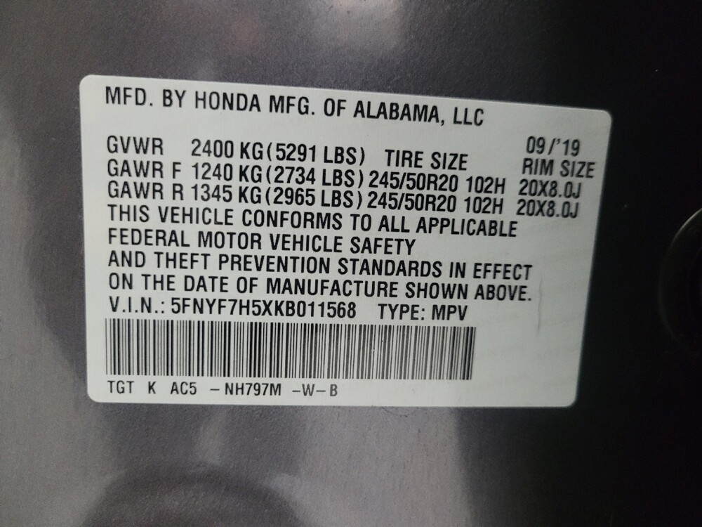 2019 Honda Passport in Mesa, AZ 85210 - 18130993 33