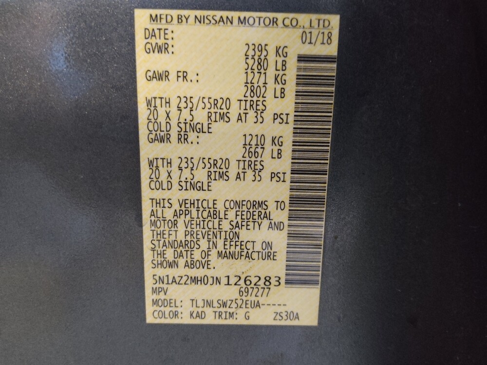 2018 Nissan Murano in Bradenton, FL 34207 - 18131005 33