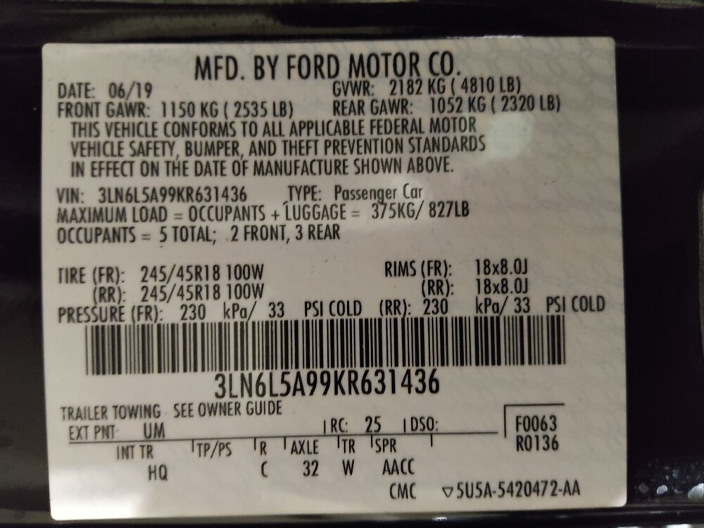 2019 Lincoln MKZ in Savannah, GA 31419 - 18131033 33