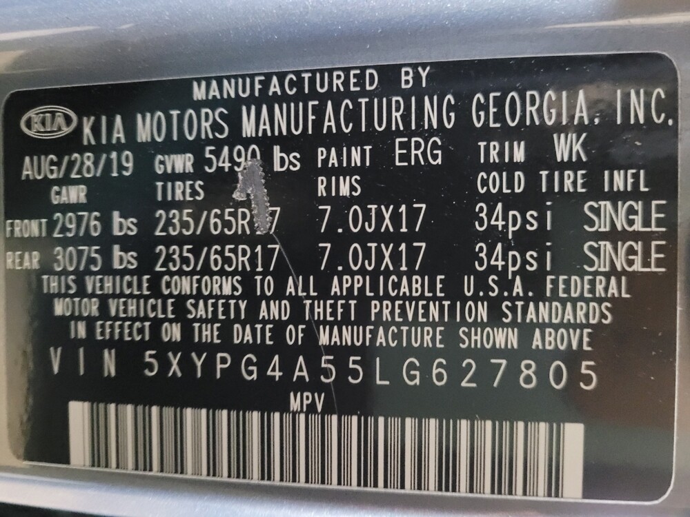 2020 Kia Sorento in Savannah, GA 31419 - 18131034 33