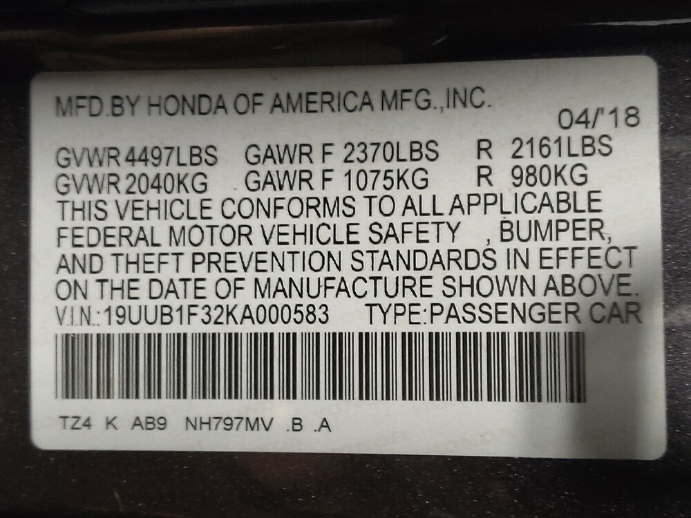 2019 Acura TLX in Pensacola, FL 32505 - 18131038 33