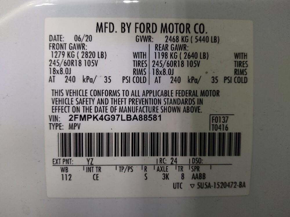 2020 Ford Edge in Savannah, GA 31419 - 18131045 33