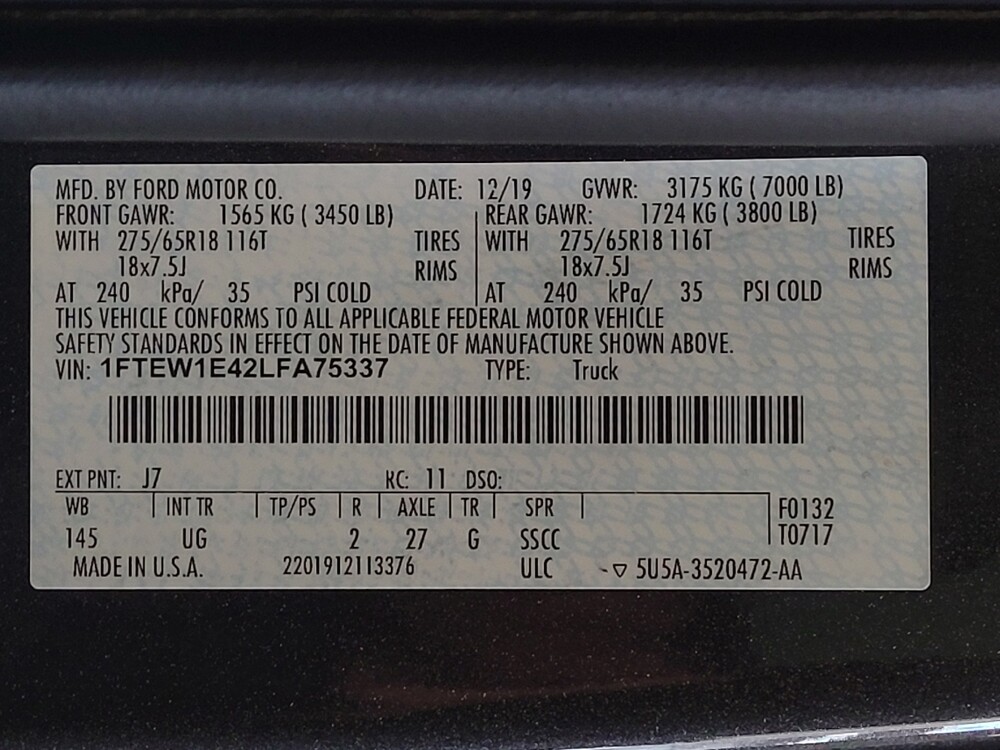 2020 Ford F150 in Savannah, GA 31419 - 18131063 33