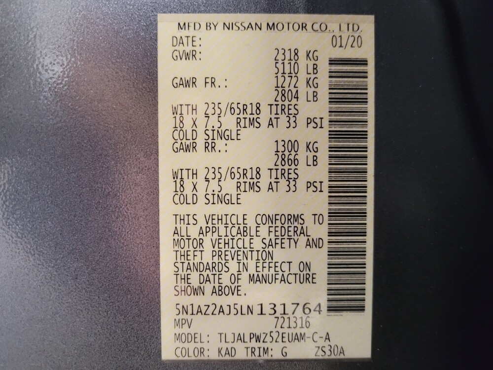 2020 Nissan Murano in Savannah, GA 31419 - 18131067 33