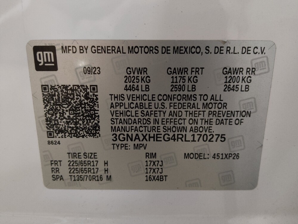 2024 Chevrolet Equinox in Jacksonville, FL 32225 - 18131078 33