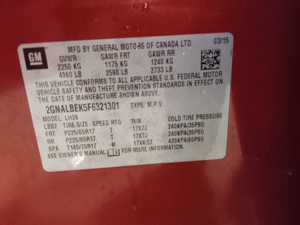 2015 Chevrolet Equinox in Gastonia, NC 28056 - 18131093 33