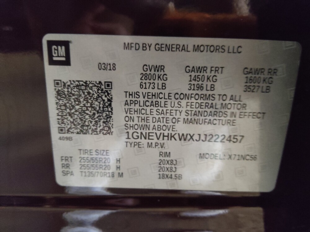 2018 Chevrolet Traverse in Gastonia, NC 28056 - 18131104 33