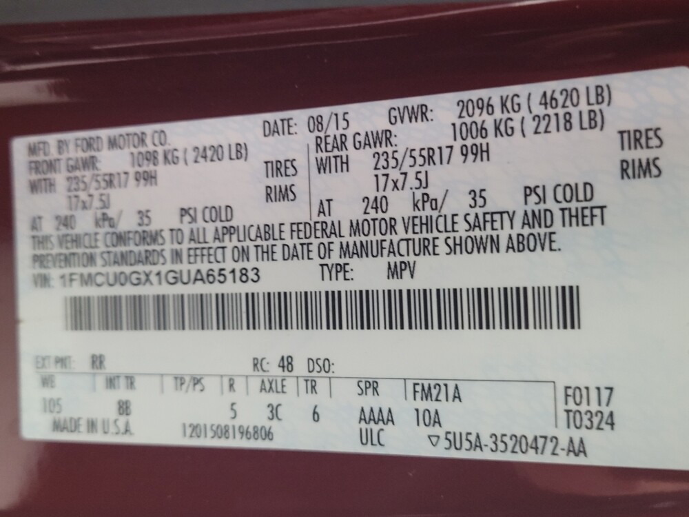 2016 Ford Escape in Memphis, TN 38128 - 18131176 33