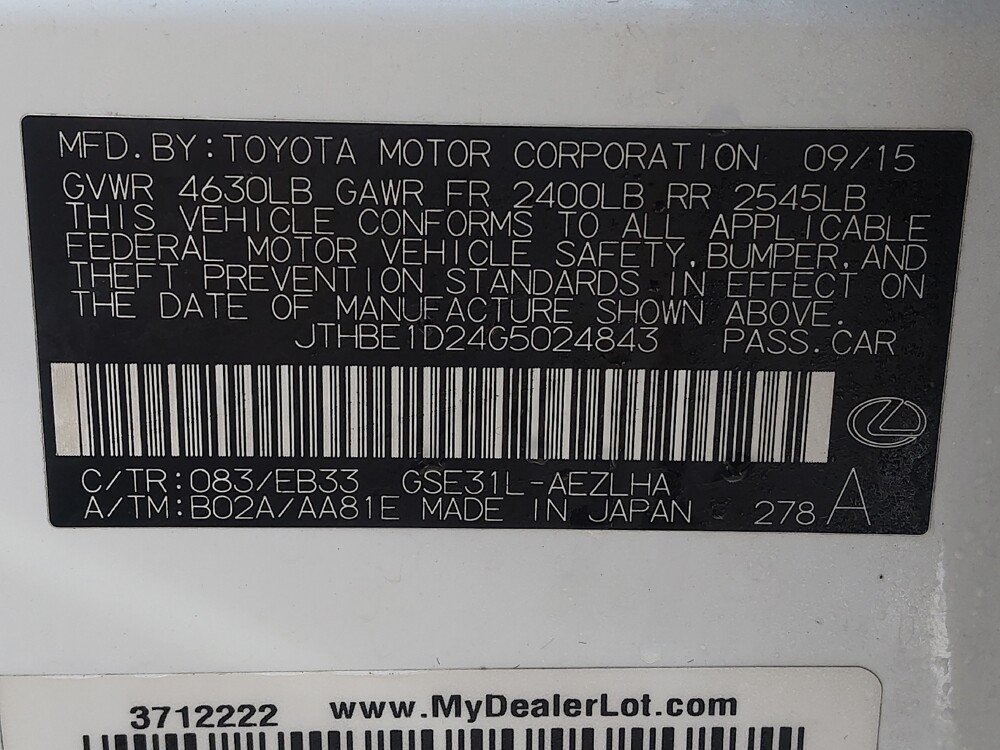 2016 Lexus IS 350 in Fairfield, OH 45014 - 18131214 33