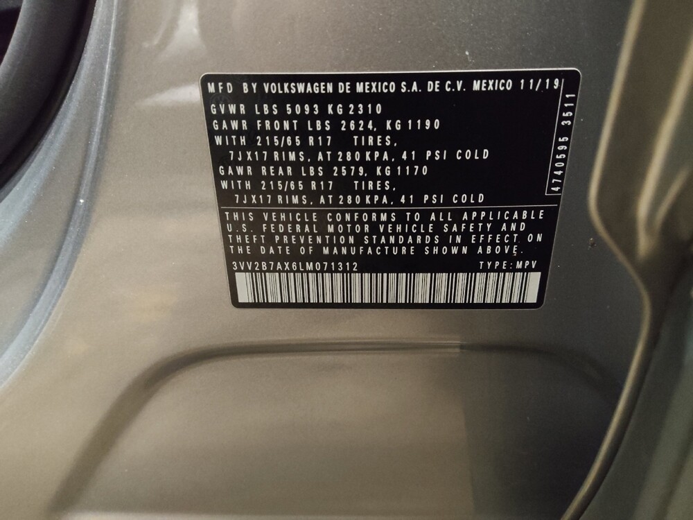 2020 Volkswagen Tiguan in Williamstown, NJ 8094 - 18131266 33
