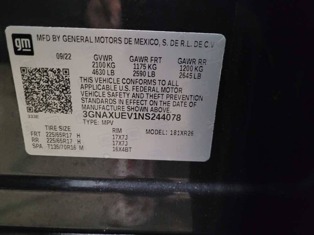 2022 Chevrolet Equinox in Laurel, MD 20724 - 18131296 33