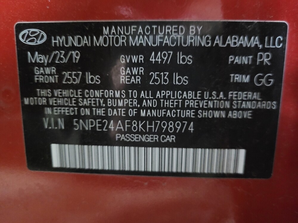 2019 Hyundai Sonata in Williamstown, NJ 8094 - 18131312 33